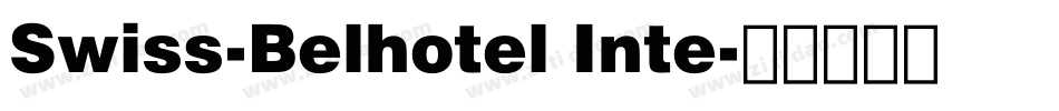 Swiss-Belhotel Inte字体转换